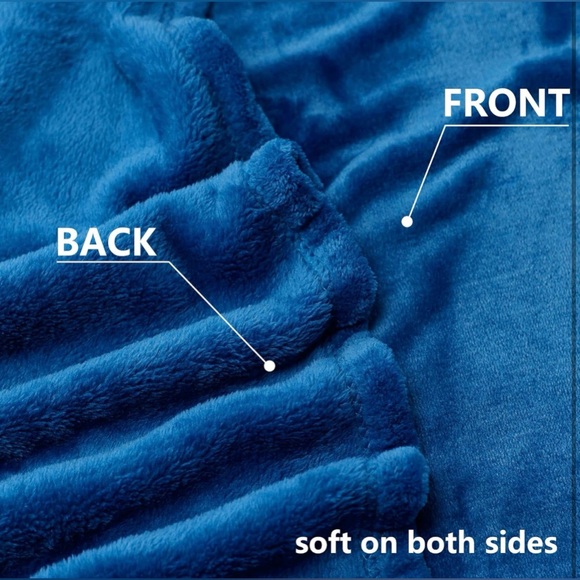 Fleece Blanket, Super Soft, Luxury Cozy Lightweight Microfiber Throw Size - NWT - Picture 3 of 8